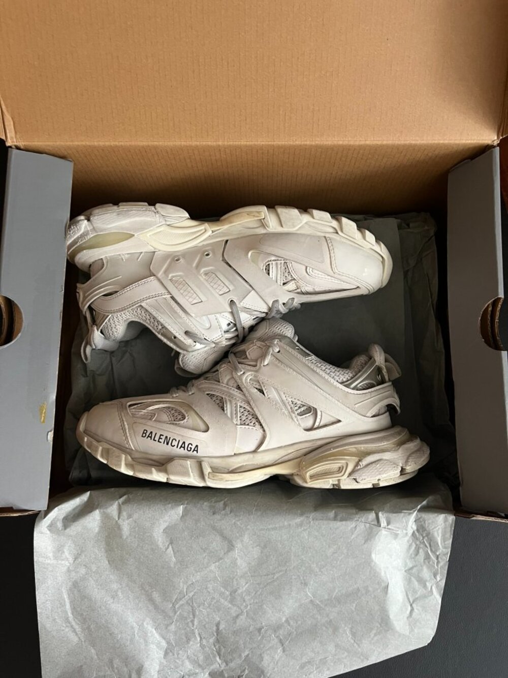Balenciaga Track Sneakers White Men's UK 6